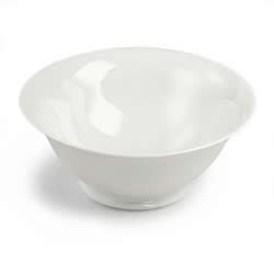 white porcelian salad & serving bowls